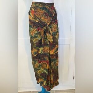 Von Saken Tropical Print Maxi Skirt - Medium